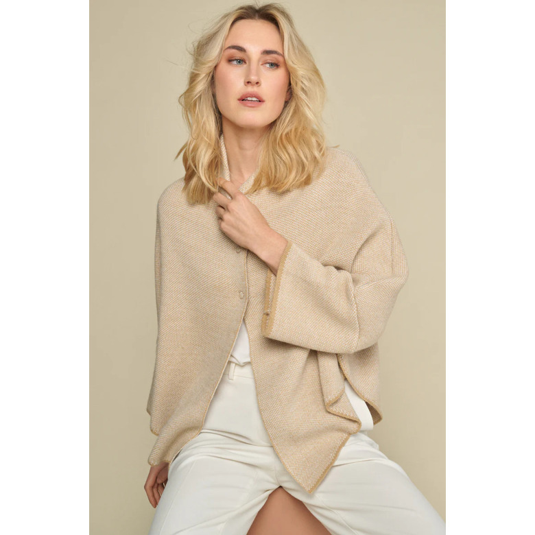 Marie Mero poncho lightbrown 2