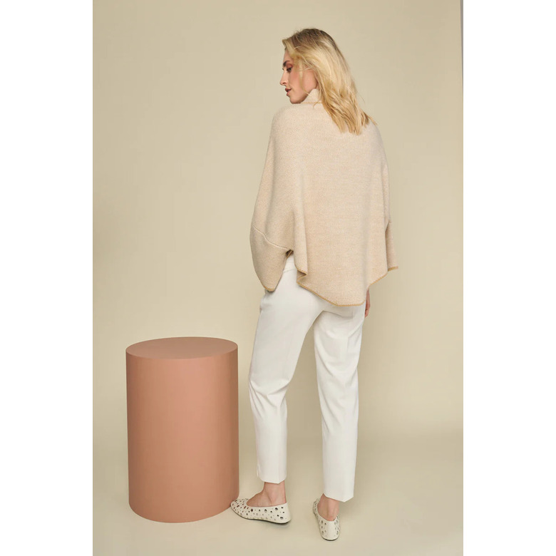 Marie Mero poncho lightbrown 3