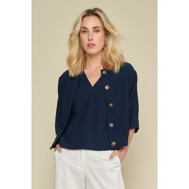 Marie Mero blouse blue 2