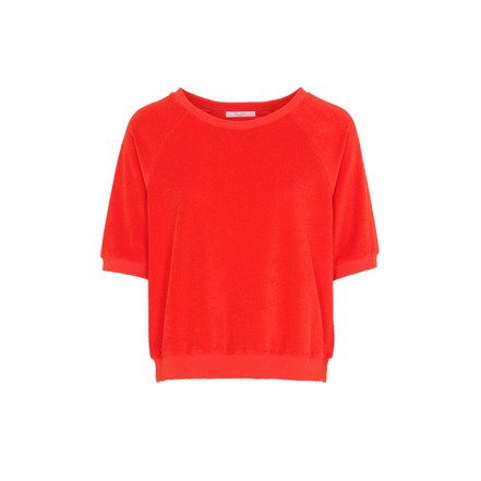 By-bar sweater rood