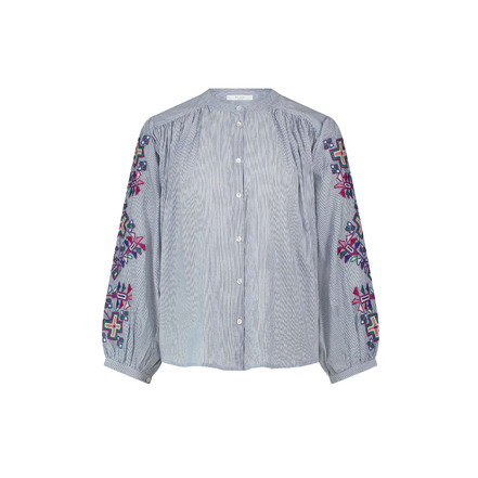 By-bar blouse blauw