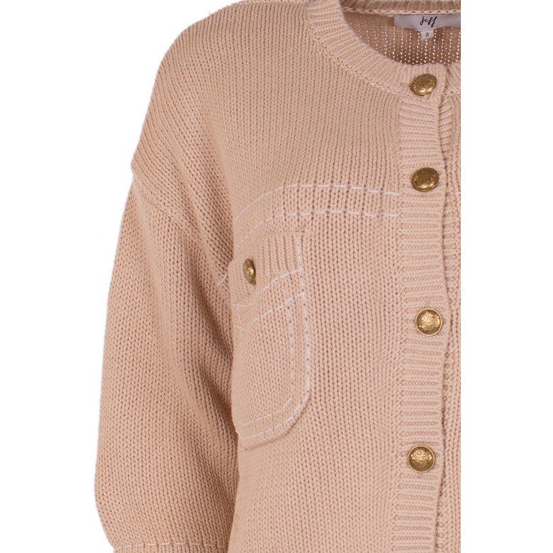 Jeff cardigan beige 2