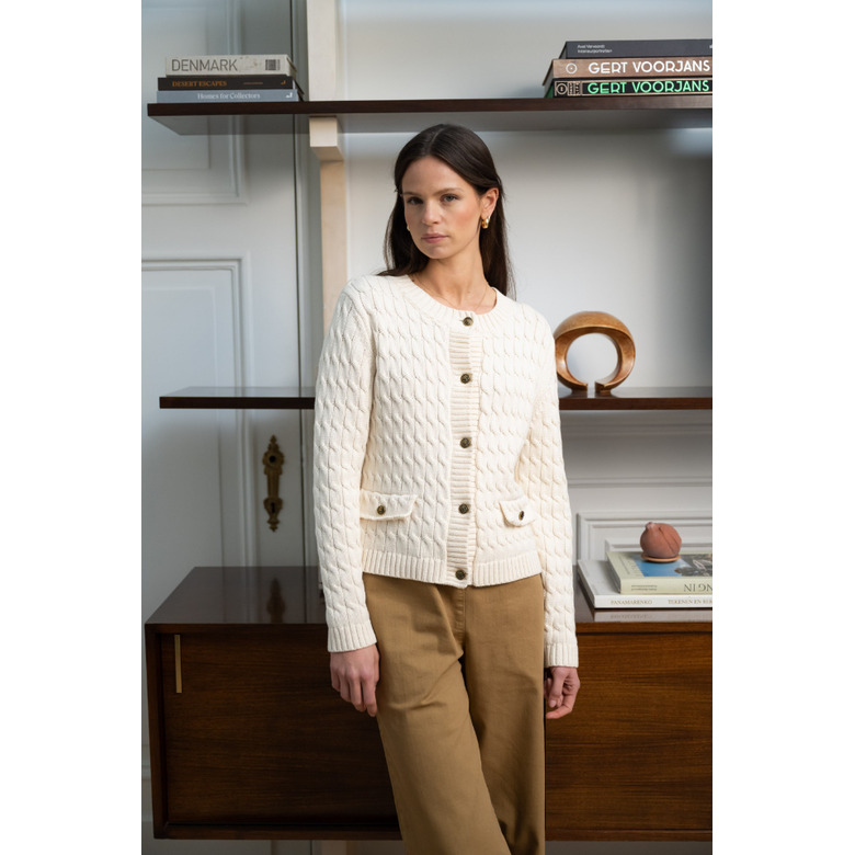 Jeff cardigan beige 2