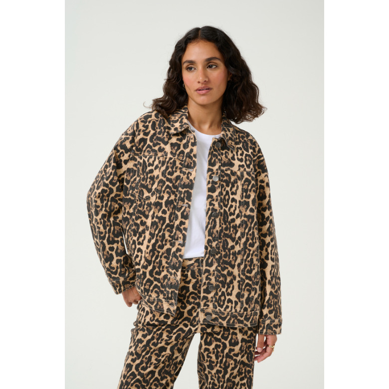 Kaffe vest bruin 2