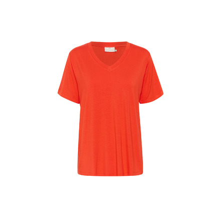 Kaffe t-shirt rood