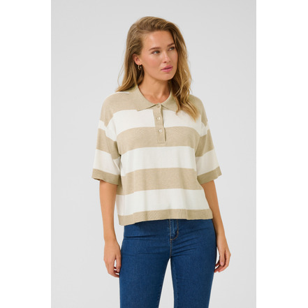 Kaffe polo ecru