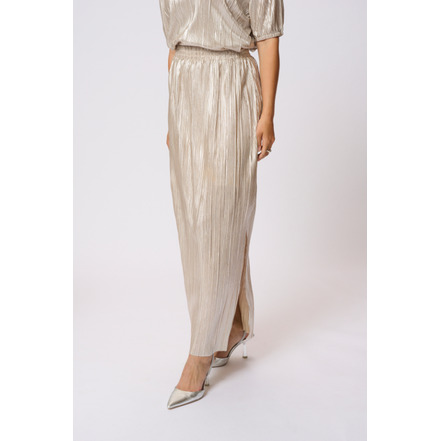 Kaffe rok beige
