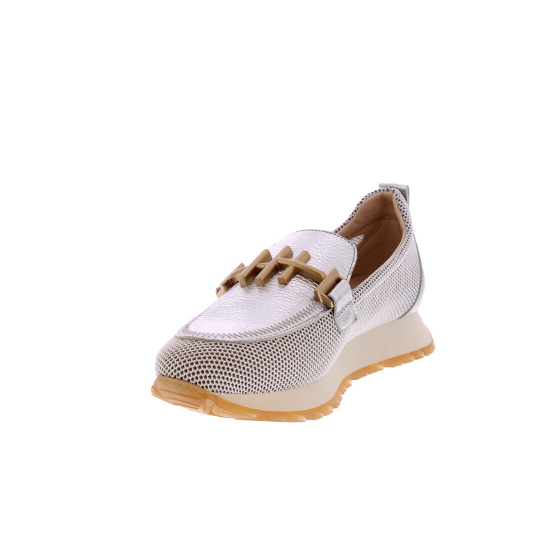 Hispanitas mokassins & halbschuhe silber 3