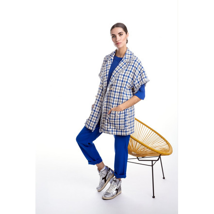 Dame Blanche blazer blauw