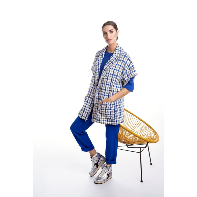 Dame Blanche blazer blauw 2