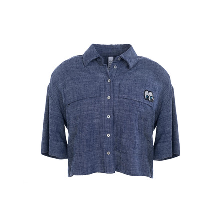 Dame Blanche vest blauw
