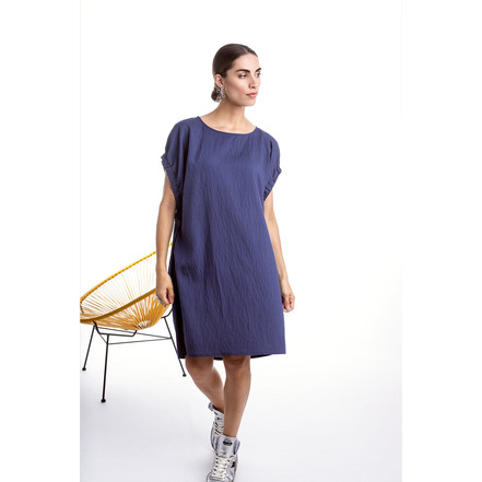 Dame Blanche jurk blauw