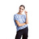 Dame Blanche blouse blauw 2