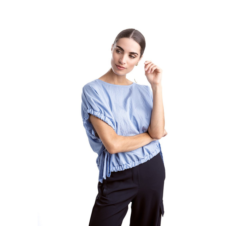 Dame Blanche blouse blauw 2