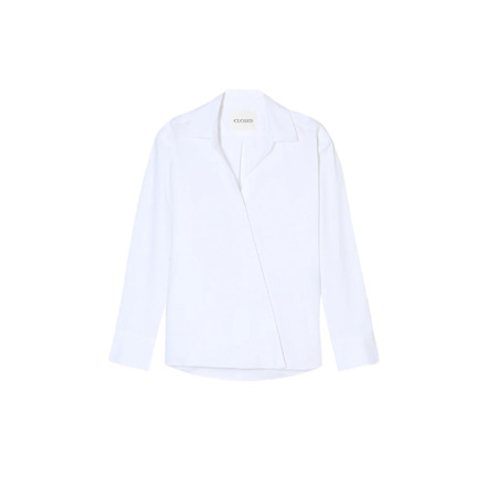 Closed blouse wit