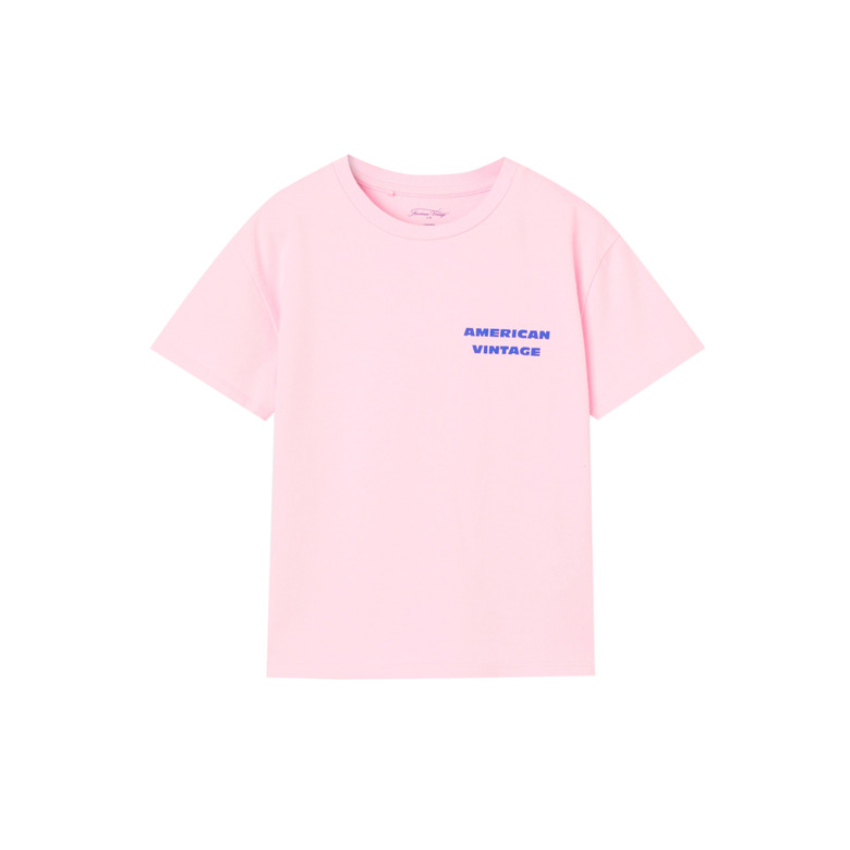 American Vintage t-shirt roze