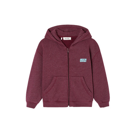 American Vintage hoodie bordeaux