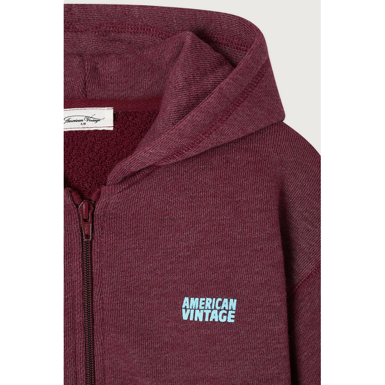 American Vintage hoodie bordeaux 2