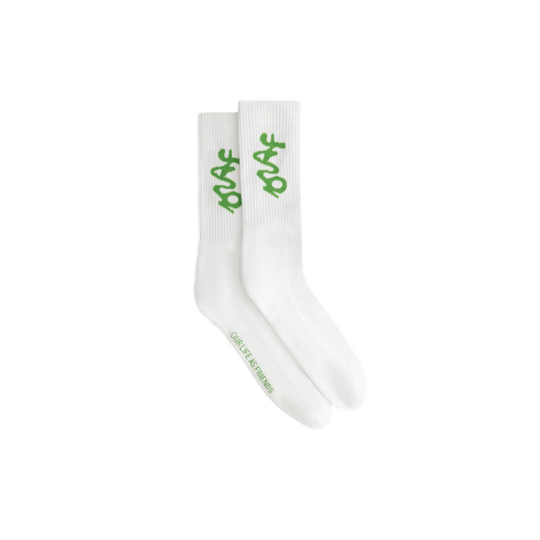 Olaf Hussein chausettes blanc 1