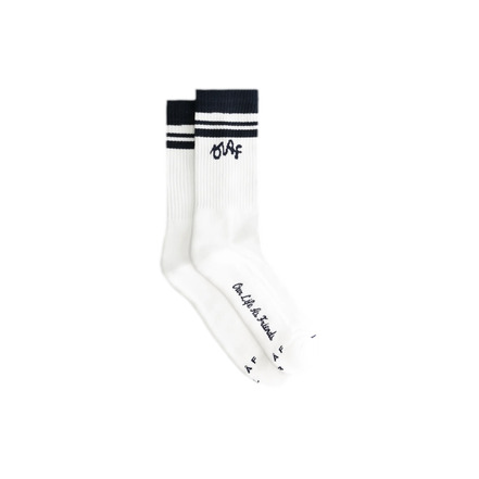 Olaf Hussein chausettes blanc