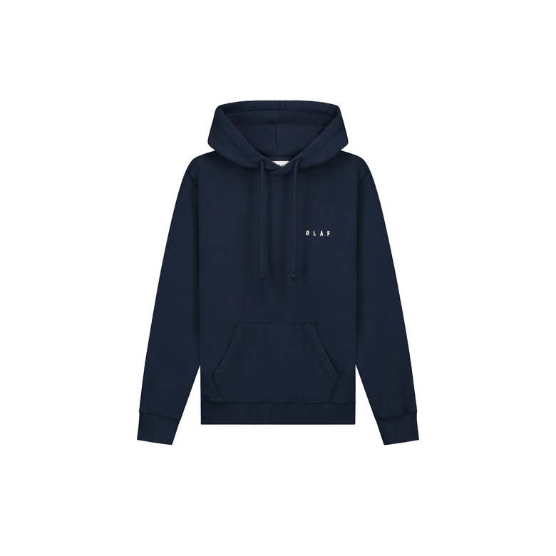 Olaf Hussein hoodie bleu 1
