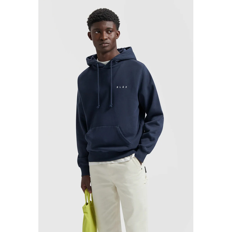 Olaf Hussein hoodie bleu 2
