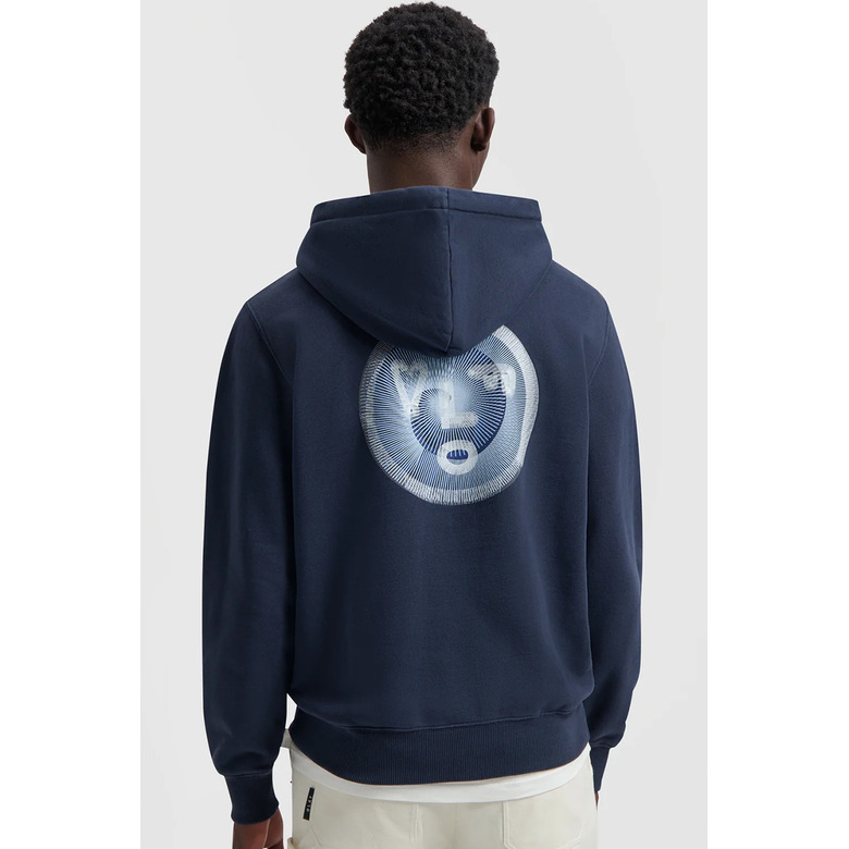 Olaf Hussein hoodie bleu 3