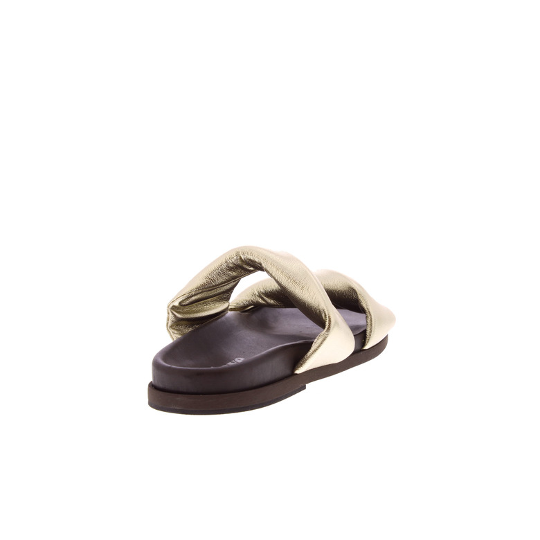 Slaye thong slippers gold 4
