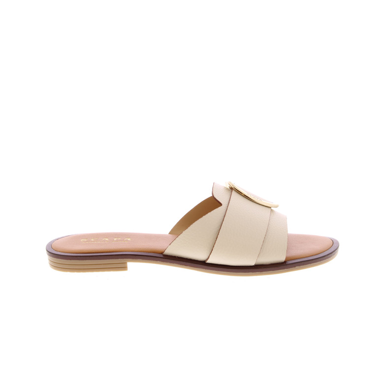 Scapa thong slippers ecru 1