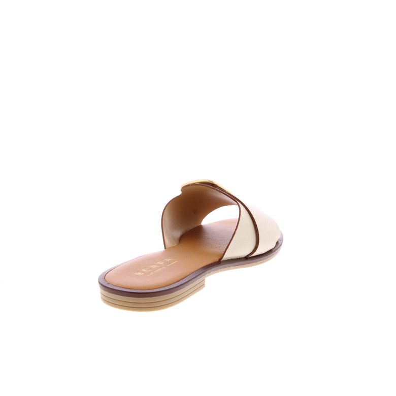 Scapa thong slippers ecru 4