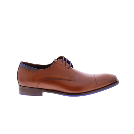 Floris Van Bommel veterschoenen cognac