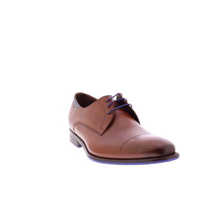 Floris Van Bommel veterschoenen cognac