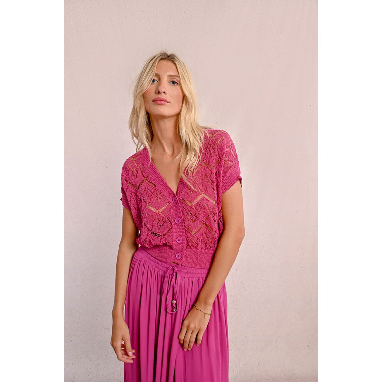 Molly Bracken cardigan roze 2