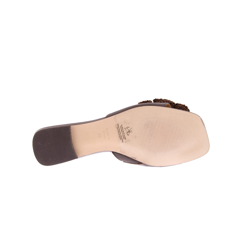 Angel Alarcon thong slippers brown 5
