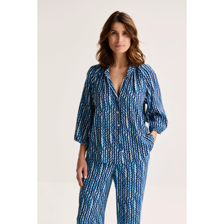 Mayerline blouse blauw 2