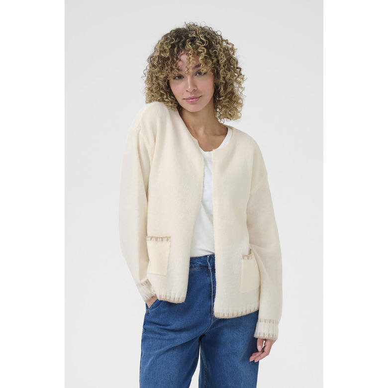 Cream cardigan ecru 2