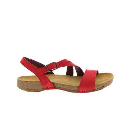 Art sandals red