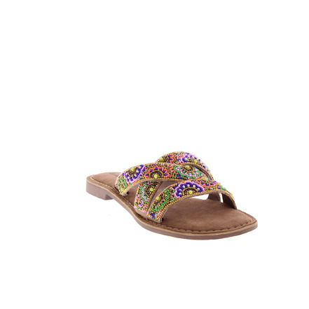 Lazamani thong slippers multicolor