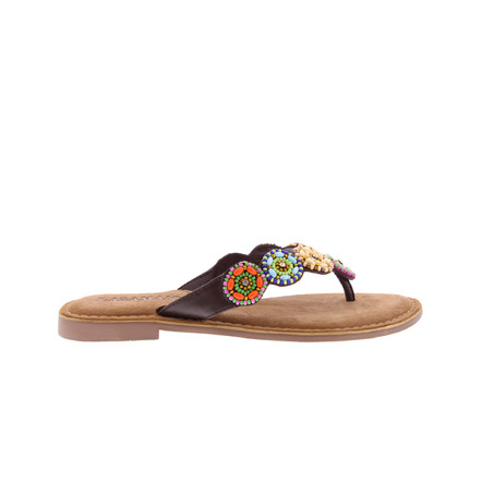 Lazamani thong slippers multicolor