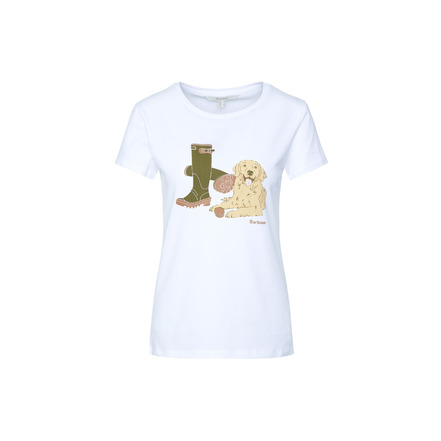 Barbour t-shirts white