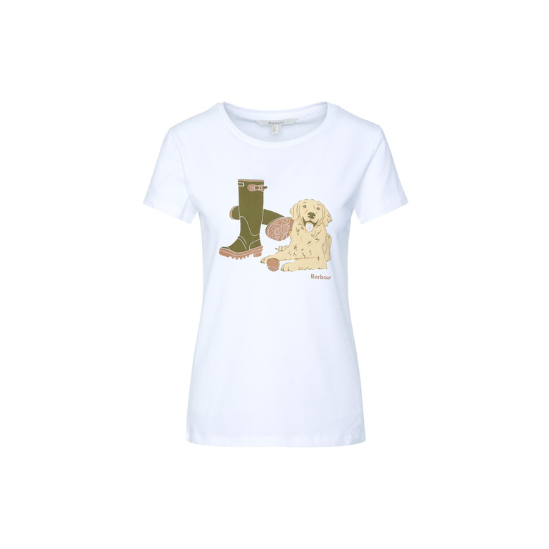 Barbour t-shirts white