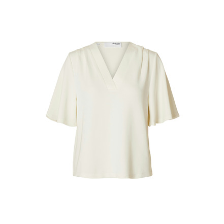 Selected Femme t-shirt ecru