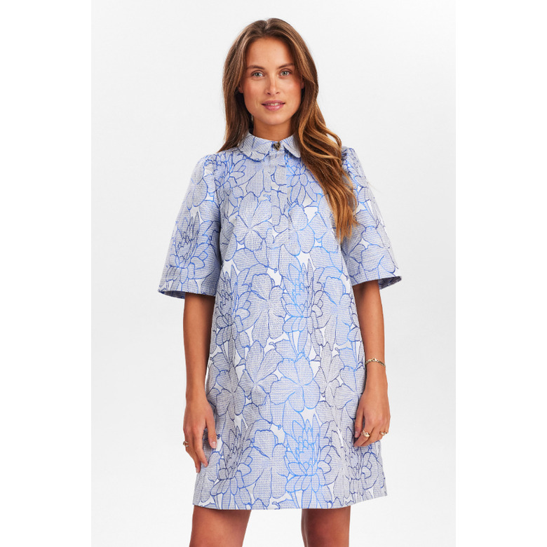 Numph jurk blauw 2