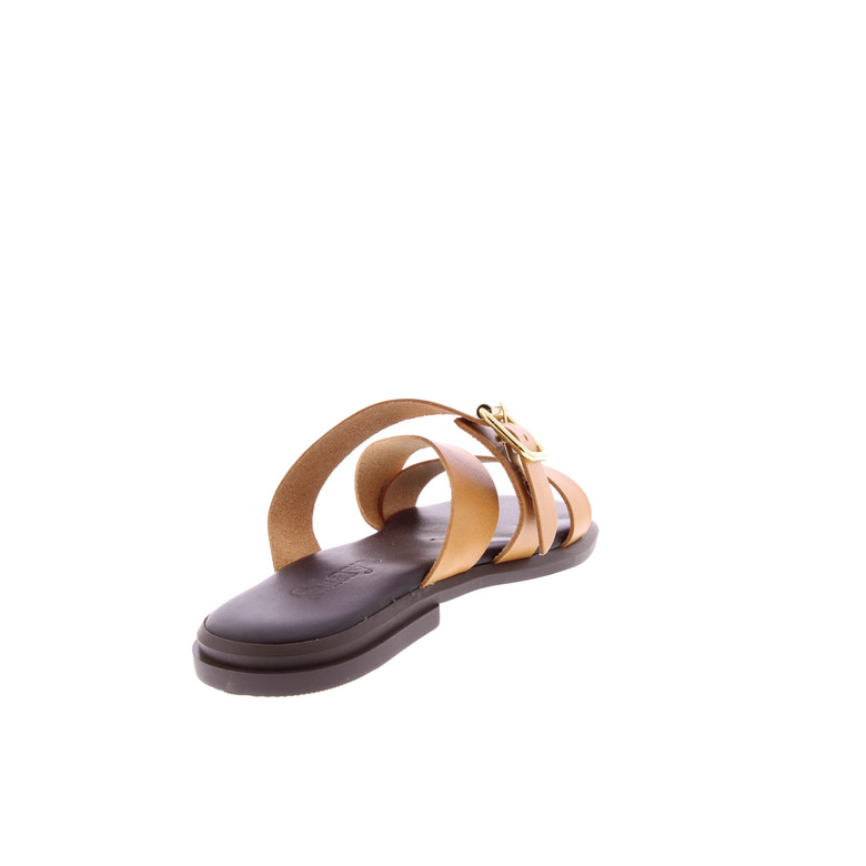 Slaye thong slippers camel 4