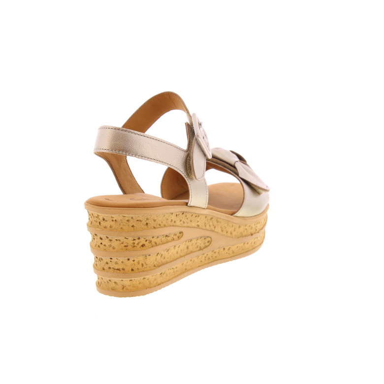 Gabor sandals gold 4