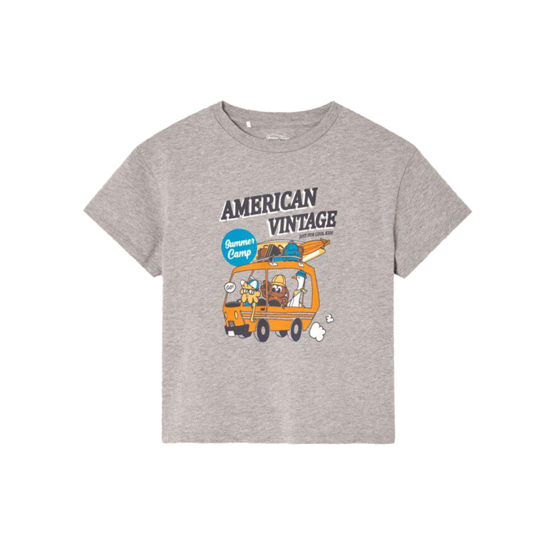American Vintage t-shirt grijs 1