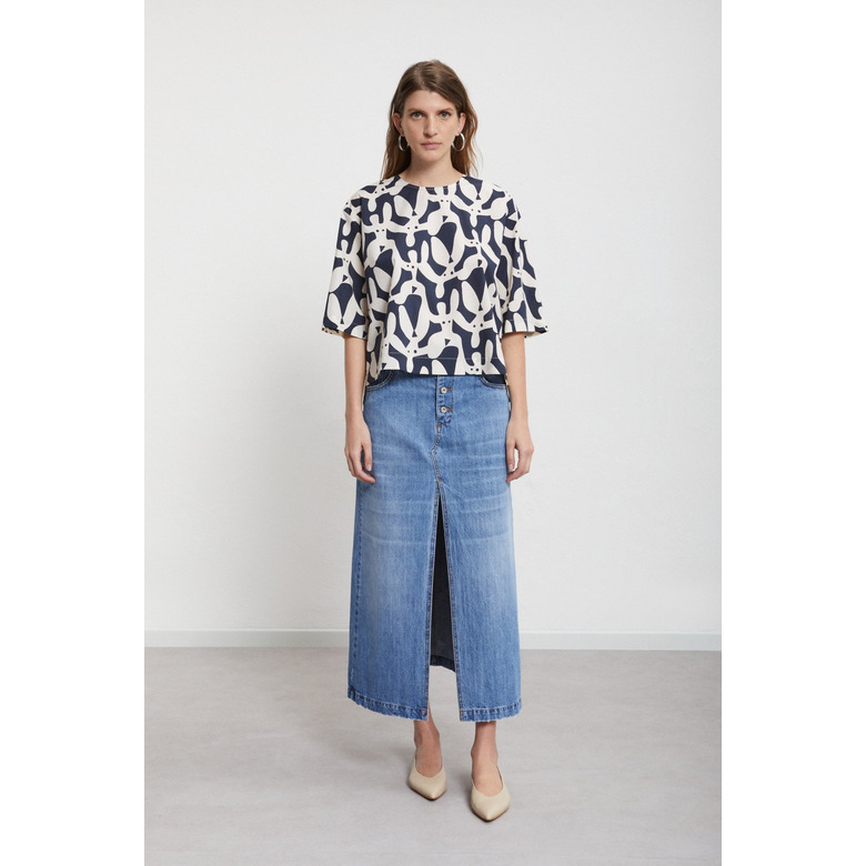 Ottod'ame bluse blau 2