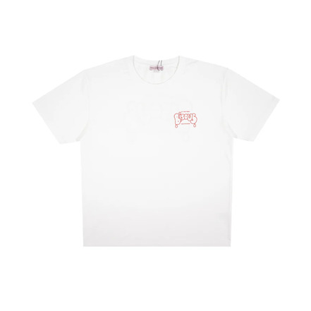 Bisous Skateboards t-shirts white