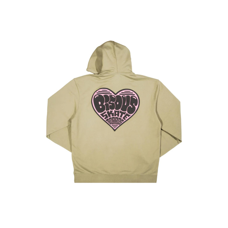 Bisous Skateboards hoodie green 2