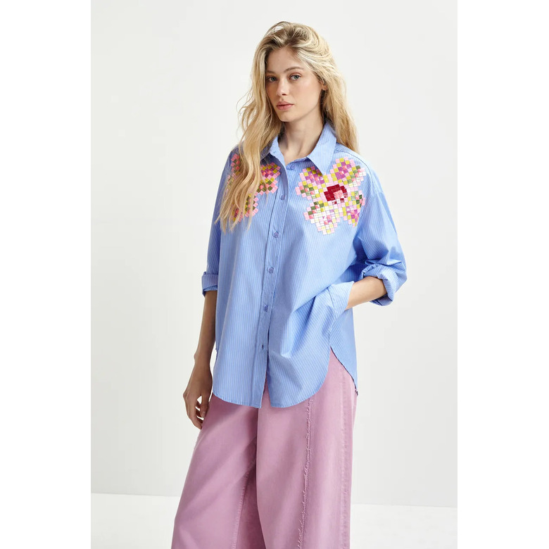 Essentiel bluse blau 2